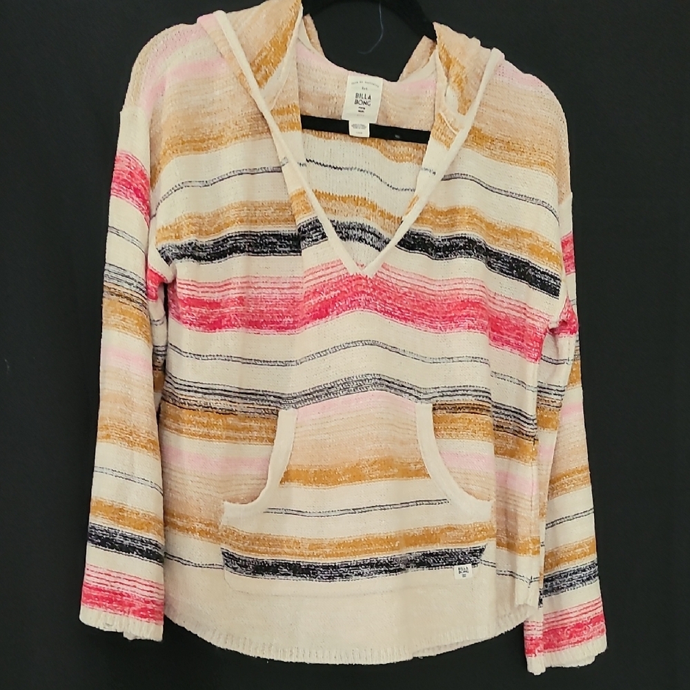 Billabong Multicolor Hooded Knit Sweater